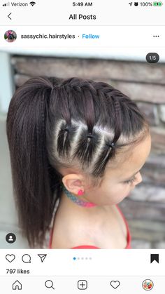 Rockstar Hair For Kids, Topsy Tail Hairstyles For Kids, Yarn In Hair, Ig Hairstyles, Circus Bedroom, Taxidermy Wall, Topsy Tail