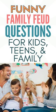 100 Funny Family Feud Questions for Kids. Family Feud  Questions and Answers. Games To Play With Teams, Family Reunion Family Fued, Family Feud Game Questions And Answers, Family Night Questions, Family Feud Birthday Party Ideas, Family Trivia Night, How Well Do You Know Your Family Game, Game Night With Family, 25 Words Or Less Game Diy