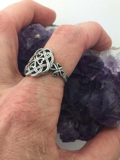 Celtic Shamrock, Ashes Ring, Celtic Ring, Celtic Knot Ring, Celtic Rings, Celtic Design, Beautiful Cross, Knot Ring, Cross Ring