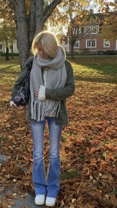 Flowy Grey Pants Outfit, Autumn Outfits