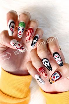 Get ready to spookify your nails with Halloween Nail Art! 🎃💅 Transform your fingertips into cute pumpkins, spooky ghosts, and eerie spiders. Mix bold colors like orange and black, and add fun stickers or decals for an extra festive touch. Show off your boo-tiful nails all October long! #HalloweenNails #SpookyMani #NailArtFun Witch Nails, Mystic Moon