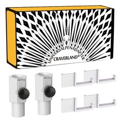 an image of a set of white toilet paper holders and accessories for the bathroom sink