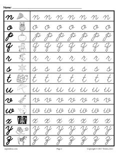 FREE Cursive Lowercase Letter Tracing Worksheets! Tracing Cursive Letters, S Worksheet, Lowercase Letters Printable, Cursive Tracing, Cursive Small Letters, Cursive Letters Worksheet, Teaching Cursive Writing, Cursive Writing Practice Sheets, Cursive Worksheets