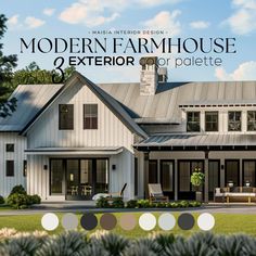 the cover of modern farmhouse house 3 exterior for palette