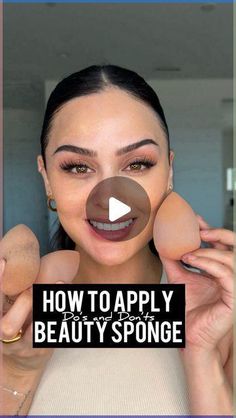 How To Use Makeup Sponge, Applying Foundation With Sponge, How To Clean Makeup Sponges, Christen Dominique, Diy Makeup Remover, How To Use Makeup, Diy Beauty Treatments, How To Apply Foundation, Skin Care Steps