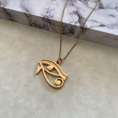 Eye of Horus Necklace Egyptian Necklace Eye of Ra Necklace - Etsy Cyprus Horus Necklace, Eye Of Horus Necklace, Egyptian Eye, Egyptian Necklace, Eye Of Ra, Eye Of Horus, Ancient Symbols, Nov 2, Girly Jewelry