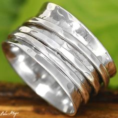 Popular Rings, Silver Spinner Rings, Spinner Ring, Thumb Rings, Spinner Rings, Fashion Ring, Silver Rings Handmade, Silver Earring, Ring For Women