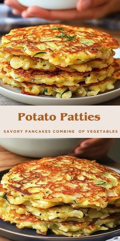 #foodie, #recipes, #cooking, #food inspiration Cabbage Patties, Cabbage Pancakes, Cooking Cabbage, Potato Zucchini, Potato Patties, Savory Pancakes, Potato Recipes Side Dishes, Pancakes Ingredients, Fritter Recipes