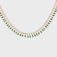 Natural Diamond with Genuine Dangling Emerald Cut Emerald Chocker Neck – Capucelli Emerald Choker, Chocker Necklace, White Gold Necklaces, Tennis Necklace, Jewelry Lover, Jewelry Pouch, Emerald Cut, The United States, Diamond Jewelry