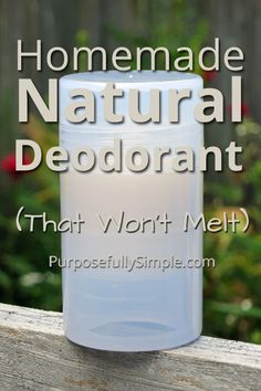 Natural Deodorant That Works, Homemade Skincare