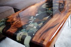 Diy Resin Coffee Table, Sinker Cypress, Diy River Rock, Diy Resin Table, Basic Woodworking, Wood Resin Table, Acrylic Coffee Table, Epoxy Resin Diy, Etsy Diy