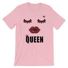 Queen Shirt Lip Shirt women Queen T-shirt Red Lips Shirt | Etsy