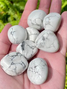 Howlite Tumbled Stones - Morganna’s Treasures Spiritual Consciousness, Emotional Expression, Energy Stones, Tumbled Stones, Rocks And Minerals, Negative Energy, Tumbling, Consciousness, Anger