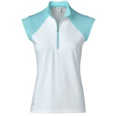 The Cathy Cap Sleeve Polo Shirt Is Designed For The Woman Who Wants To Be Sporty On The Golf Course, In One Of Our Finest Fabric Qualities. A Polo Shirt That Can Easily Be Combined With A Pair Of Magic Pants. Zip Closure Waffle Fabric Trim At The Shoulders. The Shirt Is Made Of Our Breathable, Moisture-Wicking Quick Dry Material. The Cathy Polo Looks Great On All Shapes And Sizes. Cap Sleeve Round Collar Zip Placket Waffle Fabric Trim Around Shoulders Technical Stretch Quick Dry Straight Hem Reg White Breathable Top For Golf, White Breathable Sports Top, Breathable White Tops For Sports Events, White Fitted Golf Tops, Fitted White Golf Top, White Athleisure Tops For Golf, White Moisture-wicking Top For Golf, White Moisture-wicking Golf Top, Fitted White Activewear For Outdoor