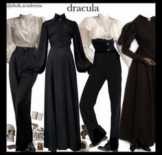 Vampire Core Aesthetic, Vampire Core, Victorian Outfit, Dracula Clothing, Vampire Fashion, Dark Academia Outfits, Vampire Clothes, Dark Academia Outfit, Academia Outfits