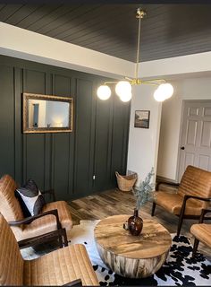 a living room filled with furniture and decor