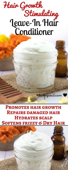 [CommissionsEarned] Diy Hair Growth Stimulating Leave-In Conditioner #howtomakehairmaskfordamagedhair Conditioner Recipe, Shiny Texture, Hair Oils, Diy Beauty Products, Coconut Oil Hair, Hair Treatments, Hair Remedies, Damaged Hair Repair, Homemade Beauty