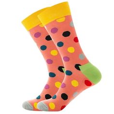 Women Dot Print Cotton Vintage Fashion Long Sock Comfortable Socks Feature: Quantity: 1Pair Socks Length 22+18cm(Suitable for foot length 22-32cm) Material:Cotton Great gift to your friends or yourself It's soft and easy cleaning Prefect for daily use and easy to take off or wear Unique design, make you feel comfortable How to choose proper size? Use similar garment to compare with the sizes Choose larger sizes if your sizes are same as the flat measurement size chart Notes: The real color of th Casual Confortable, Asian Countries, Orange Dots, Pale Orange, Comfortable Socks, Happy Socks, Summer Black, Colorful Socks, Blue Dot