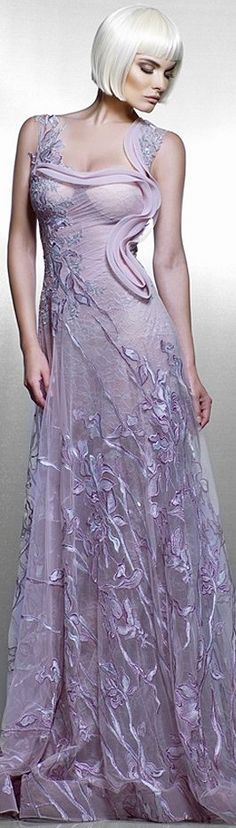 Saiid Kobeisy 2015 Saiid Kobeisy, Purple Dresses, Designer Gowns, Gorgeous Gowns, Purple Fashion, Elie Saab, Beautiful Gowns, Couture Dresses, Purple Dress