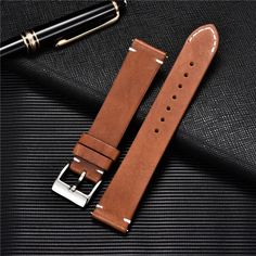 Check out Genuine Leather Watch Strap Quick Release Leather Watch Straps 18mm to 24mm NEW, the latest item I added on eBay! #eBay #eBaySeller Casual Belt, Leather Watch Strap, Leather Watch Bands, Medium Brown, Quick Release, Leather Band, Haiti, Watch Strap, Watch Band