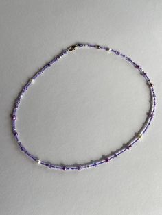 Shades of pastel purple on seed beads and glass pearls make this a perfect present for a purple lover! Necklaces are approximately 17 inches long and a 2 inch extender is included. Color differences may be due to photographic or screen differences. Please use care with handmade jewelry.  Avoid perfumes, lotions, oils, chlorine, etc for longevity. Shades Of Pastel, Violet Pastel, Purple Pastel, Pastel Purple, Seed Bead Necklace, Bead Necklace, Seed Bead, Favorite Jewelry, Seed Beads