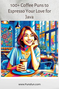 100+ Coffee Puns to Espresso Your Love for Java Coffee Puns, Unique Coffee, Coffee Humor, Cup Of Coffee, Java, Espresso, Coffee Cups