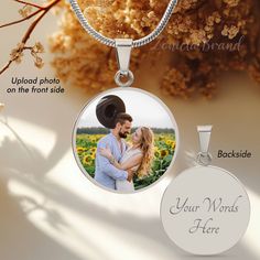 Personalized Photo Circle Necklace, Custom Picture Necklace, Photo Necklace, Picture Necklace Pendant, Gift for Women, Mother's Day Gift, Christmas Gift for Family. Material - Real 18k Gold Finish - Includes a presentation gift box Product Dimensions  ➜ Luxury Necklace: 18-22" (45-56cm) adjustable ➜ Circle Pendant: 23.5mm x 23.5mm Our jewelry is made of high-quality surgical steel with a shatterproof liquid glass coating and an 18k gold finish option. Our personalized jewelry necklace is a perfe Customizable Round Pendant Jewelry For Valentine's Day, Customized Round Pendant Necklace For Anniversary, Round Jewelry For Valentine's Day Birthday Gift, Round Jewelry For Birthday And Valentine's Day Gift, Custom Round Necklace For Anniversary And Mother's Day, Custom Round Necklace For Anniversary On Mother's Day, Personalized Round Pendant For Father's Day, Customizable Round Pendant Necklace For Father's Day, Father's Day Personalized Round Pendant Jewelry