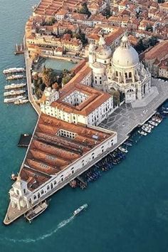 an aerial view of venice, italy