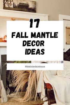 Fall Mantle Decor Ideas Blind Corner Cabinet