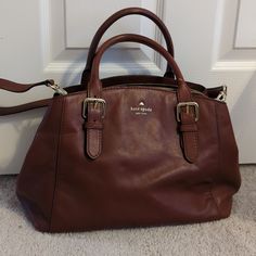 Kate Spade Brown Leather Handbag Dream Accessories, Brown Leather Handbag, Bags Kate Spade, Brown Leather Handbags, Kate Spade Bags, Kate Spade Bag, Leather Handbag, Leather Handbags, Brown Leather