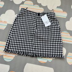 Reposhing This Item I Purchased From @Hilarysnow. Loved It, But Ready To Rotate For Something New. Questions? Leave A Comment Below! Tweed Mini Skirt, Zara Skirts, Zara Black, Something New, Mini Skirt, Womens Skirt, Mini Skirts, Zara, Black White