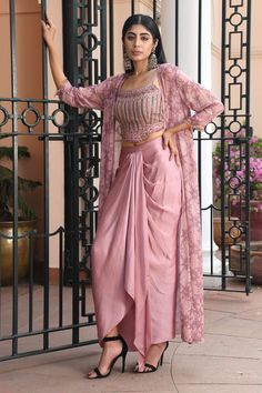 Latest Indian Fashion Trends, Simple Indian Suits, Draped Skirt, Party Wear Indian Dresses, Fancy Dress Design