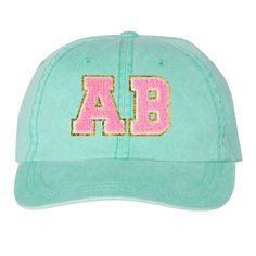 Customize your own hat with fun, glittery letter patches! Choose from 1 or 2 patches. Letters on the hats are about 2.25 inches tall. Make it Yours💕 Trendy Letter Embroidered Baseball Cap, Trendy Baseball Cap With Letter Embroidery, Trendy Trucker Hat With Letter Embroidery, Trendy Letter Embroidery Baseball Cap, Trendy Snapback Hat With Letter Patch, Trendy Personalized Baseball Cap, Casual Hat With Appliqué Logo And Curved Brim, Trendy Hats With Letter Embroidery And Curved Brim, Trendy Curved Bill Hat With Letter Patch