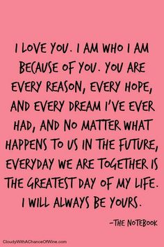 a pink background with the words i love you, i am who i am because of you