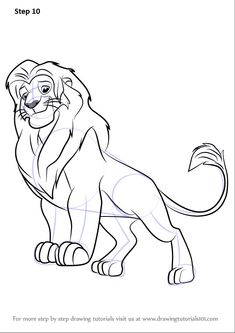 the lion is sitting down coloring page