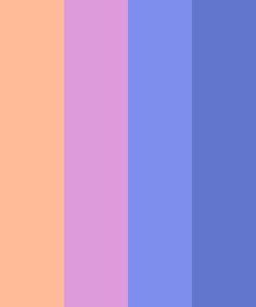 an orange and purple color scheme