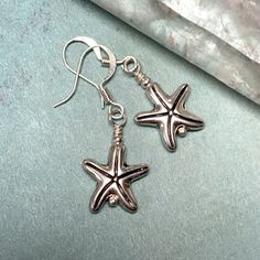 New So Super Cute ! Dainty Little Antique Silver Starfish Are The Perfect Pick Me Up. Lightweight & Comfy. Ocean Beachy Mermaid Beach Made By Me New, Never Worn Silver Plated Nickel Free Ear Wires Dainty Silver Starfish Minimalist Simple Lightweight Petite Little Beach Ocean Summer Aquatic Coastal Summer, Beach Earrings, Mermaid Beach, Mermaid Coloring, Made By Me, Ear Wires, Starfish, Antique Silver, Silver Plated