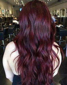 Deep Burgundy Hair Colo Idea Deep Burgundy Hair, Deep Red Hair, Wine Hair