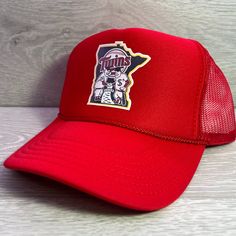 Otto Cap Adult Sz Brand New Red Cap Hat, One Size Fits Most, Retro Red Snapback Trucker Hat, Red Trucker Hat One Size Fits Most, Red Trucker Hat One Size, Casual Red Baseball Cap For Fans, Red Flat Brim Baseball Cap For Fan Gear, Red Trucker Snapback Fitted Hat, Red Trucker Hat With Flat Brim, Red Flat Brim Baseball Cap For Fans