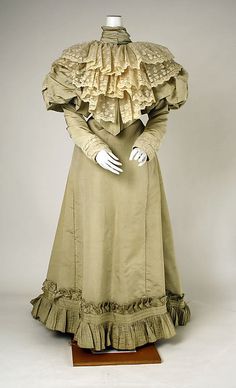 Dress 1891-1893 The Metropolitan Museum of Art 1890 Fashion, Dress Date, American Dress, Gibson Girl, Antique Clothing