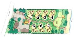 the site plan for an apartment complex