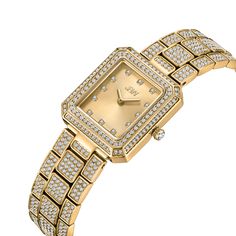 Embrace the essence of timeless beauty with Arc. A watch for all, the Arc single comes with a jewel-shaped 23mm x 25mm rectangular case, crowned by a crystal-studded bezel. Twelve genuine diamonds punctuate each hour on the sunray-finished dial, elegantly framed by a distinctive three-link bracelet, and generously adorned with 752 twinkling crystals. The Arc Single is more than a timepiece - it's an everyday symbol of elegance. Yellow Gold Diamond Watch With Rectangular Dial, Rectangular Yellow Gold Diamond Watch, Yellow Gold Rectangular Diamond Watch For Evening, Evening Diamond Jewelry With Rectangular Dial, Diamond Jewelry With Rectangular Dial For Evening, Luxury Rectangular Diamond Watch With Diamond Accents, Modern Diamond Watch With Rectangular Dial And Diamond Accents, Elegant Rectangular Watches With Diamond Accents, Elegant Rectangular Diamond Watch With Metal Dial