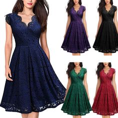 #ad Premium Sexy Women's Vintage Lace V-neck Party Cocktail Ball Gown Lady Dresses Size 2-16, Fashion Dress Spring V-neck Dresses For Banquet, Summer Wedding Vintage V-neck Dress, Fitted V-neck Vintage Party Dress, Vintage V-neck Summer Dress For Party, Fitted V-neck Lace Dress For Party, Summer Wedding V-neck Vintage Dress, Summer Vintage V-neck Wedding Dress, V-neck Party Dress For Prom Season, V-neck Lace Dress For Night Out