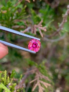 Faceted Tourmaline Stone, deep Pink Tourmaline Jewelry Stone, pink Tourmaline Gemstone, Red Tourmaline Ring Stone, 1.35 CT Pink Tourmaline Jewelry, Chrome Tourmaline, Red Tourmaline, Green Chrome, Paraiba Tourmaline, Deep Pink, Pink Tourmaline Ring, Cushion Ring, Tourmaline Jewelry