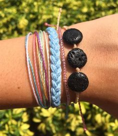 Our waterproof bracelets are perfect for your active lifestyle - wear them anywhere... beach, pool, gym, shower, you name it! Alone or stacked with others, MiM bracelets give an effortless bohemian vibe and wearing them everyday will only enhance the natural look and feel. Each MiM bracelet is:-handmade with meticulous attention to detail using high quality waterproof waxed polyester string-adjustable using our unique minimalist sliding knot-super cute and fun when stacked with any of our other Multi-strand Colorful Beads Friendship Bracelets For Beach, Rainbow Color Adjustable Cord Bracelet For Beach, Multicolor Waxed Cord Braided Beach Bracelet, Hand-strung Waxed Cord Bracelets For Beach, Hand-strung Waxed Cord Beach Bracelets, Unique Fundraisers, Thick Braid, Presentation Cards, Multi Strand Bracelet