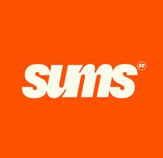 an orange background with the words,'suns'in white on top of it