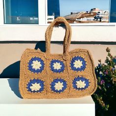 Crochet Raffia Tote Bag Straw Summer Beach Woven Bag Gift - Etsy Brown Crochet Beach Bag, Summer Knitted Shoulder Bag For Daily Use, Knitted Shoulder Bag For Daily Summer Use, Trendy Knitted Beach Bag, Casual Crochet Shoulder Bag For Beach Season, Knitted Bags For Everyday Summer Use, Trendy Knitted Shoulder Bag For Beach, Summer Knitted Shoulder Bag, Trendy Knitted Vacation Shoulder Bag