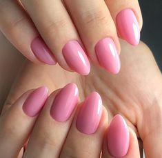 Romance is a beautiful shade of pink, similar in tone to Delicate but opaque and a little darker. Award Winning Gel Polish! This incredible 100% pure colored gel is created by Akzentz amazing team of chemists to be completely solvent free, long lasting and easily applied! This unique formula provides numerous benefits: Easy Application - The product is not runny so it stays where you apply it. Odor Free - Absolutely NO smell. Does not smell like nail polish, since it is polish free. Flexibility Rounded Tip Nails Acrylic, Link Pink Nails, Summer Nails For Medium Skin Tone, Pink Classic Nails, Soft Pink Glazed Nails, Pale Pink Shellac Nails, Gel Nails Single Color, Solid Color Pink Nails, Solid Nail Inspiration