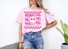 Preppy Shirt Designs, Preppy Tshirt Designs, Cute Birthday Shirts, Birthday Shirt Ideas, Preppy Birthday, Smiley Face Shirt, Preppy Shirt, Deer Shirt, Preppy Girl