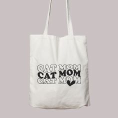 Cat Mom Tote Bagshopping Baggift for Her Cotton Bagcat - Etsy Trendy Cat Design Shoulder Bag Gift, Casual Cat Design Shoulder Bag Gift, Casual Cat Design Shoulder Bag As A Gift, Casual Shoulder Bag With Cat Design For Gift, Large Capacity Bags For Shopping On Mother's Day, White Cat Design Shoulder Bag For Gift, Mother's Day Large Capacity Tote Bag, White Shoulder Bag With Cat Design As Gift, White Shoulder Bag With Cat Design For Gift